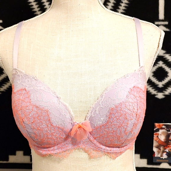 💕 Vintage EUC Victoria's Secret Dream Angels Lined Demi Underwire Bra, Lavender - Picture 1 of 10